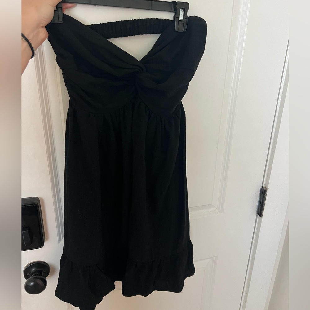 Strapless Mini Black Dress
